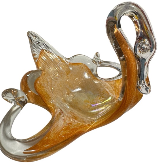 STUNNING HAND BLOWN MURANO GLASS SWAN (EUC) - Picture 4 of 8